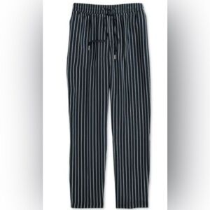 Stylish Blue Striped Cropped Jeans